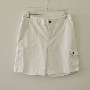 Lauren Ralph Lauren White‎ Cargo Bermuda Shorts Size 2